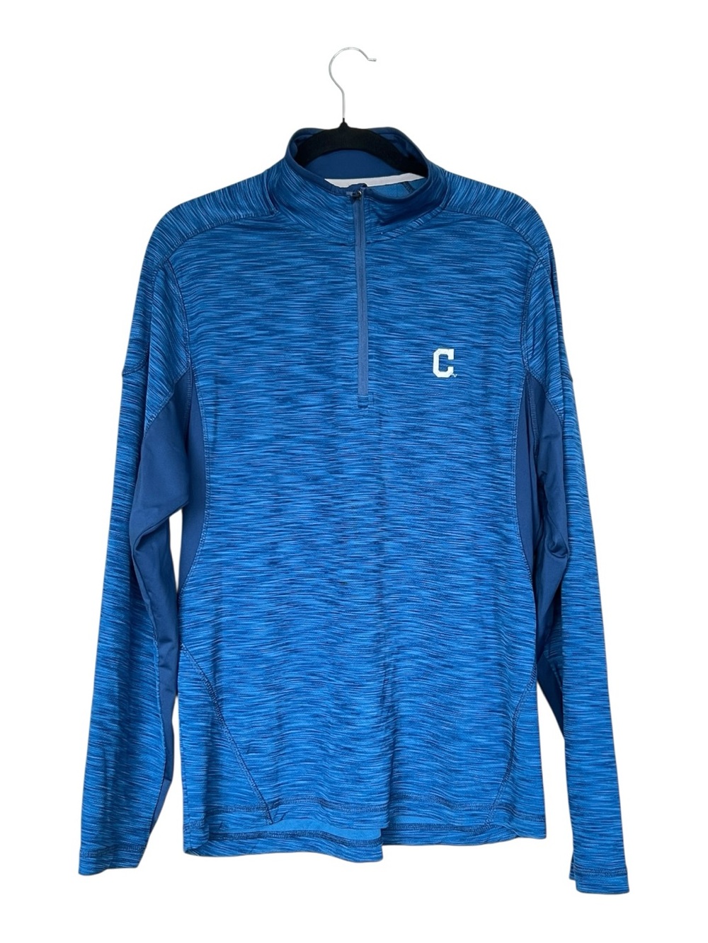 Elevate Men's Blue Quarter-Zip Performance Pullover with C Logo Size L - Picture 1 of 4